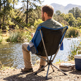 360Â° Swivel Camping Chair with Cup Holder and Side Pocket for Beach Support 300 LBS