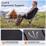 360Â° Swivel Camping Chair with Cup Holder and Side Pocket for Beach Support 300 LBS