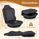 360Â° Swivel Floor Gaming Chair with 5-Level Adjustable Backrest