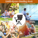 360Â° Swivel Hunting Chair Portable Foldable Hunting Chair Set of 2-Camo