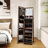 360° Swivel Jewelry Cabinet with Full Length Mirror