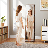 360° Swivel Jewelry Cabinet with Full Length Mirror