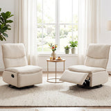 360Â° Swivel Rocking Chair with Cushioned Back for Living Room