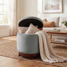 360Â° Swivel Velvet Foot Rest with Hidden Storage for Living Room