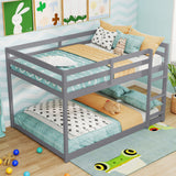 Full Over Full Bunk Bed Low-to-ground Bunk Bed