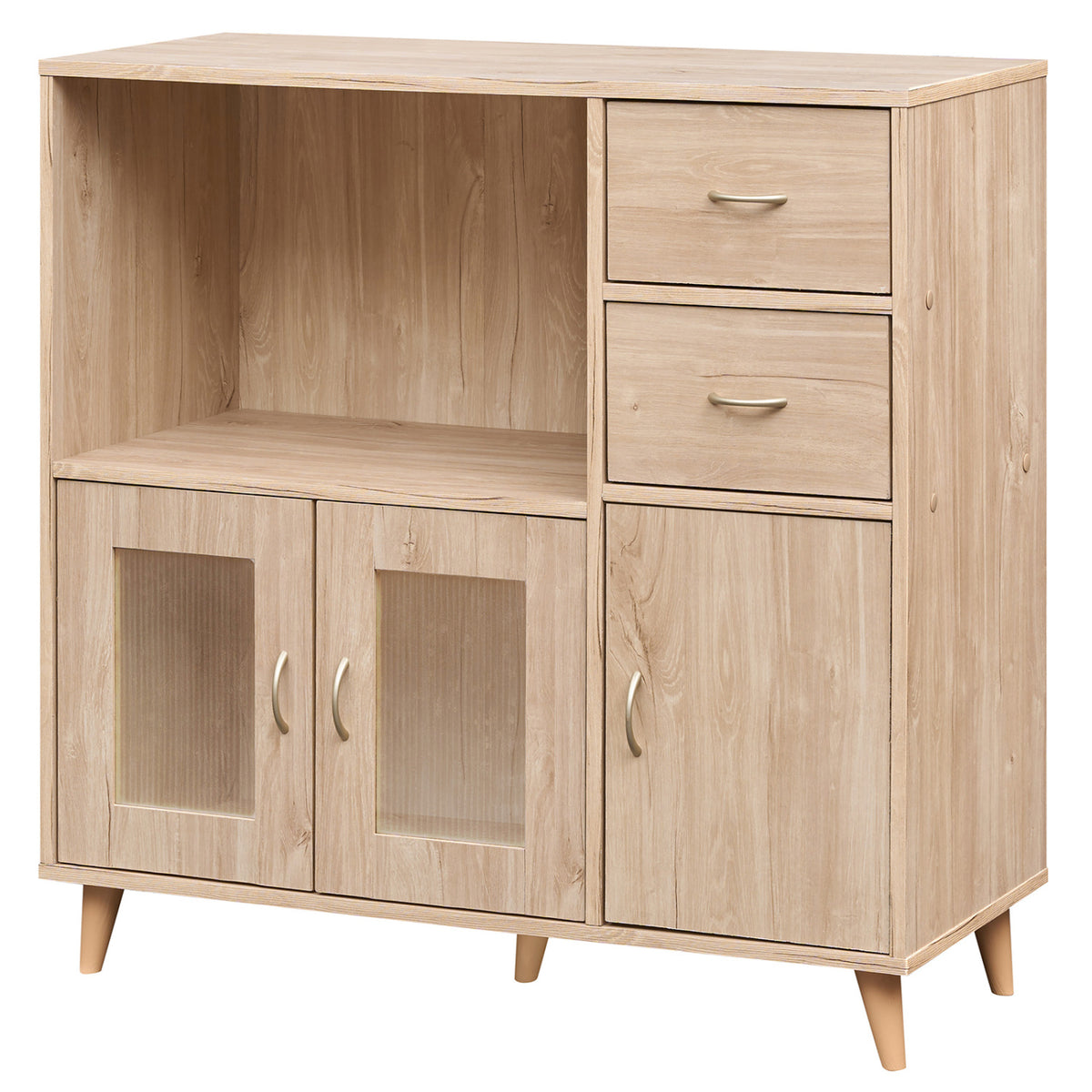 Sideboard Buffet Cabinet with Open Compartment