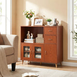 Sideboard Buffet Cabinet with Open Compartment