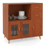 Sideboard Buffet Cabinet with Open Compartment