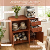 Sideboard Buffet Cabinet with Open Compartment