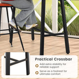 36 Inches Patio Counter Height Bar Table with Adjustable Foot Pads