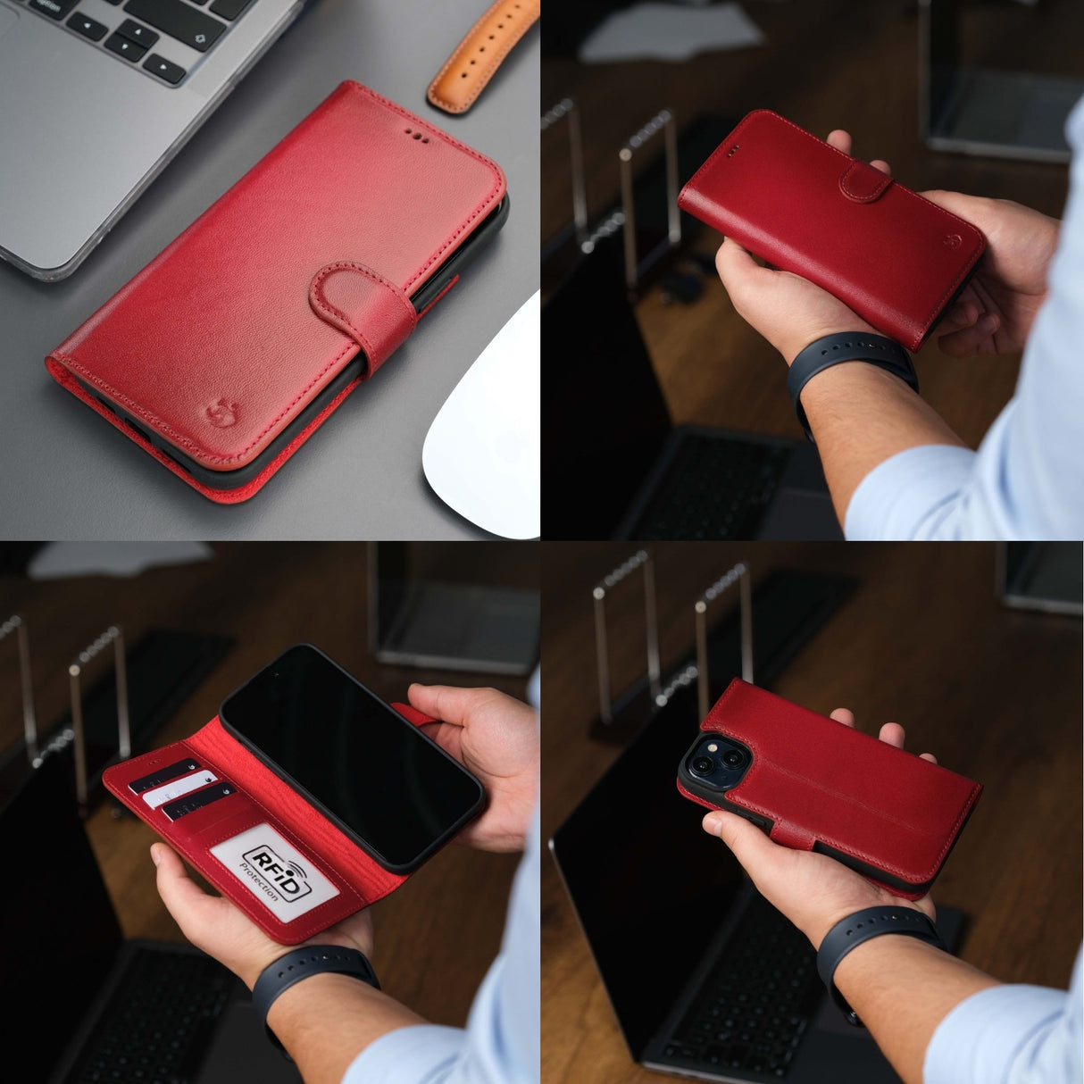 Casper Leather iPhone 14 Plus Wallet Case | MagSafe
