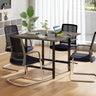 Square Conference Table Meeting Room Table with Thickened Tabletop