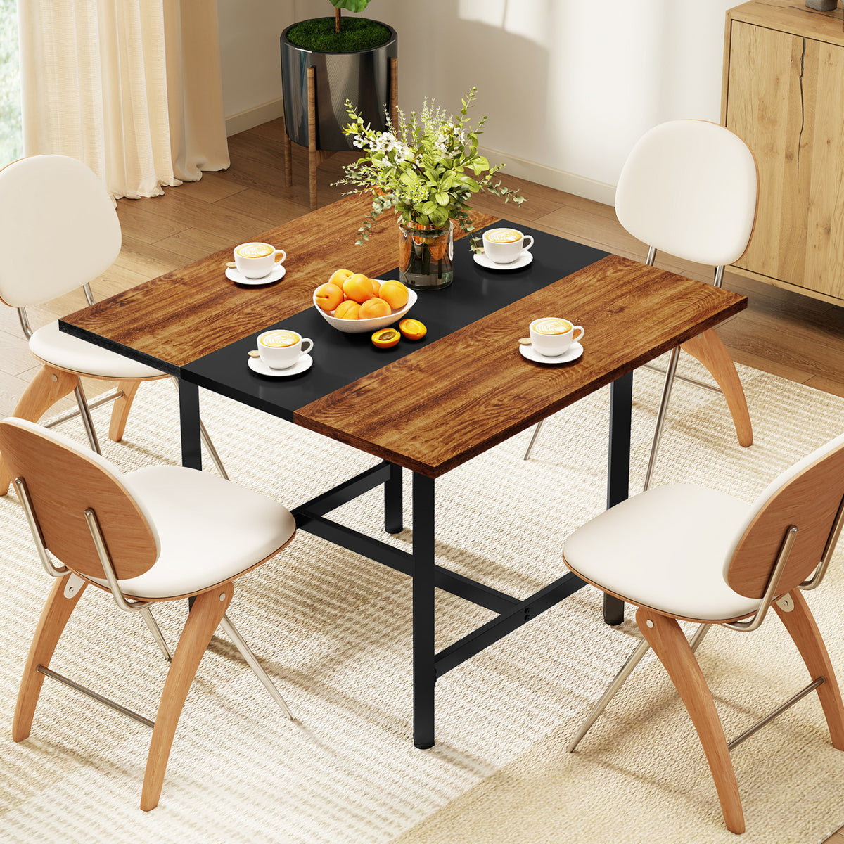 Square Conference Table Meeting Room Table with Thickened Tabletop