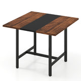 Square Conference Table Meeting Room Table with Thickened Tabletop