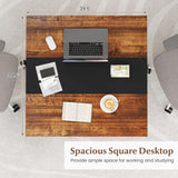 Square Conference Table Meeting Room Table with Thickened Tabletop