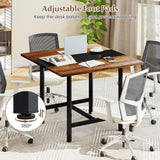 Square Conference Table Meeting Room Table with Thickened Tabletop