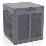 Deck Box with Lockable Lid Package Delivery Box for Patio Furniture Cushions