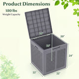 Deck Box with Lockable Lid Package Delivery Box for Patio Furniture Cushions