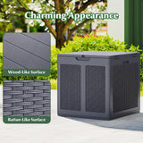 Deck Box with Lockable Lid Package Delivery Box for Patio Furniture Cushions