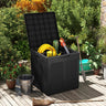 Deck Box with Lockable Lid Package Delivery Box for Patio Furniture Cushions