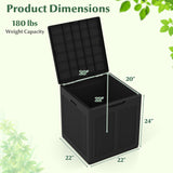 Deck Box with Lockable Lid Package Delivery Box for Patio Furniture Cushions