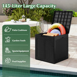 Deck Box with Lockable Lid Package Delivery Box for Patio Furniture Cushions