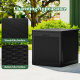 Deck Box with Lockable Lid Package Delivery Box for Patio Furniture Cushions