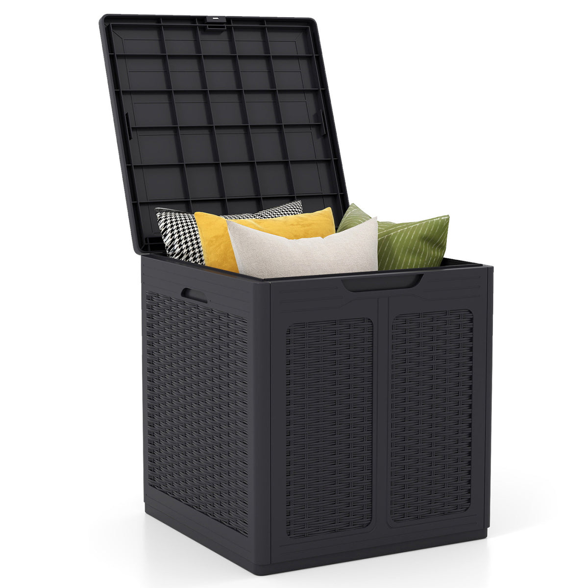 Deck Box with Lockable Lid Package Delivery Box for Patio Furniture Cushions