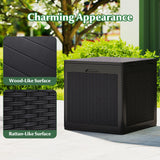 Deck Box with Lockable Lid Package Delivery Box for Patio Furniture Cushions