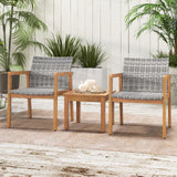 3 Pieces Patio Furniture Set  with Chair