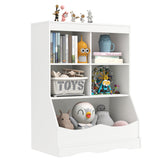 3-Tier Children's Multi-Functional Bookcase Toy Storage Bin Floor Cabinet