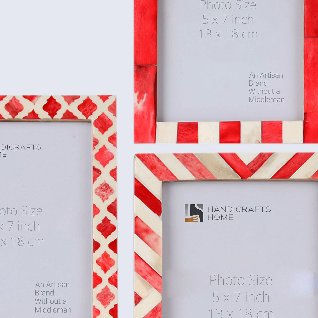 5x7 Picture Frames Combo Pack of 3- The Glory Collection
