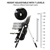 Foldable High chair with Multiple Adjustable Backrest