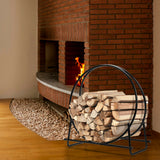 40-inch Tubular Steel Firewood Storage Rack