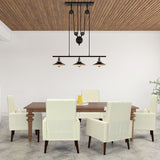 2-in-1 Fabric Upholstered Rocking Chair with Pillow