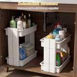 3/4-Tier Rolling Utility Cart with Detachable Trays and Smooth Wheels-3/Wheels-4