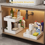 3/4-Tier Rolling Utility Cart with Detachable Trays and Smooth Wheels-3/Wheels-4