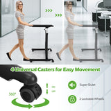 Height Adjustable Computer Desk Sit to Stand Rolling Table
