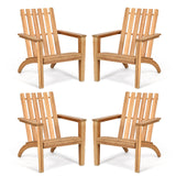 Outdoor Durable Patio Acacia Wood Adirondack Lounge Armchair
