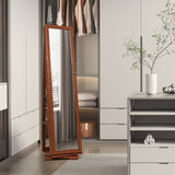 360Â° Rotatable 2-in-1 Lockable Jewelry Cabinet with Full-Length Mirror