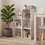 3-Cube Bookcase with 2 Anti-tipping Kits and Cubby Storage Organizer for Home Office-White