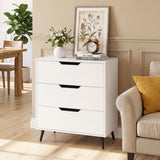 3-Drawer Rustic Farmhouse Wooden Storage Dresser