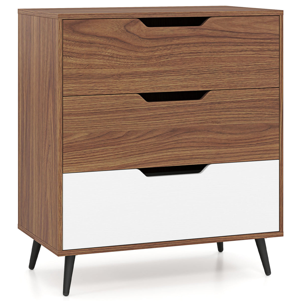 3-Drawer Rustic Farmhouse Wooden Storage Dresser