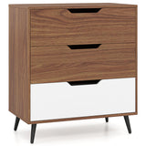 3-Drawer Rustic Farmhouse Wooden Storage Dresser