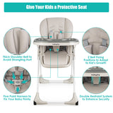 3-In-1 Convertible Baby High Chair for Toddlers