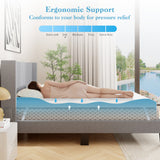 3 Inch Gel-Infused Memory Foam Mattress Topper with Removable Cover