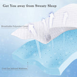 3 Inch Gel-Infused Memory Foam Mattress Topper with Removable Cover