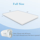 3 Inch Gel-Infused Memory Foam Mattress Topper with Removable Cover