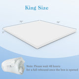 3 Inch Gel-Infused Memory Foam Mattress Topper with Removable Cover