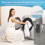 3 Inch Gel-Infused Memory Foam Mattress Topper with Removable Cover